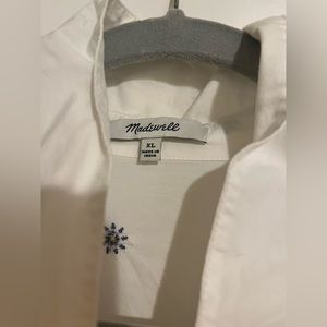 Madewell Embroidered Daisy Courier Shirt